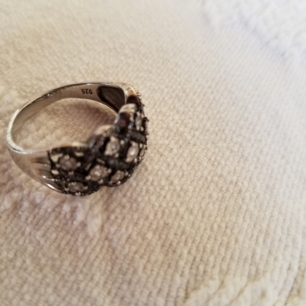 Diamond Chip 925 Ring - image 2